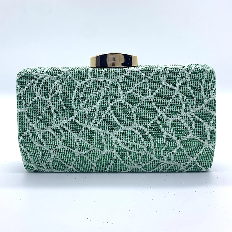 Women\'s Bags Famous Original Brands Hand Bag Purse Luxury Designer Evening Dress Wedding Shoulder Green Party Clutch Glitter Bag