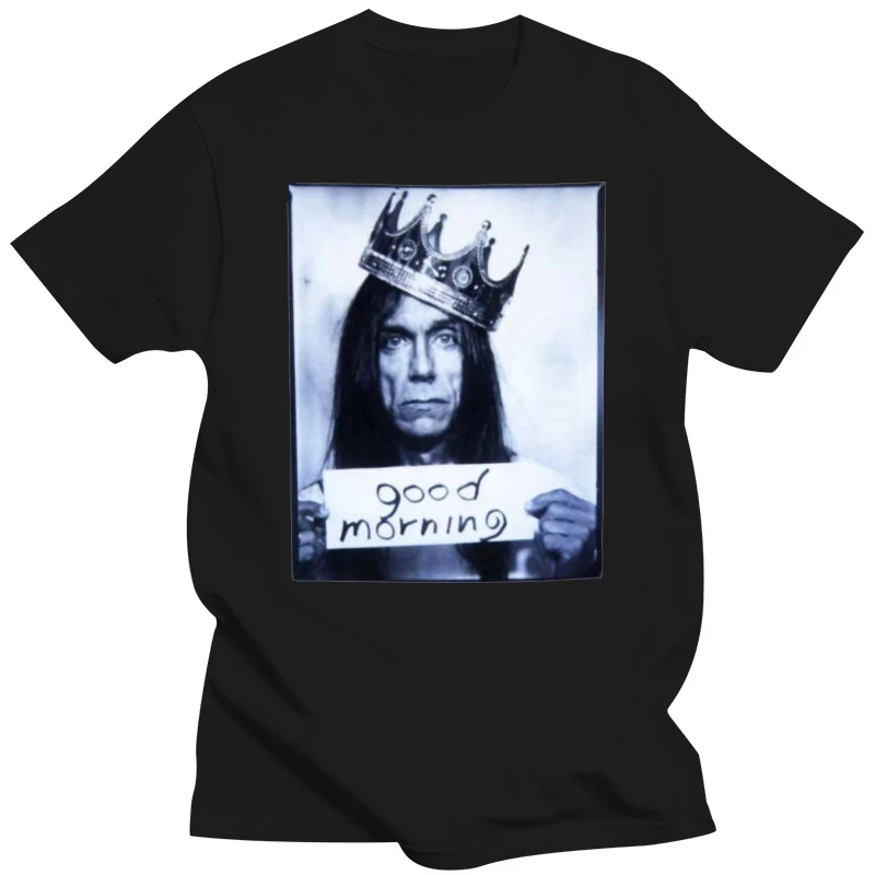 Оригинальная хлопковая Футболка ручной работы Iggy Pop No Fun