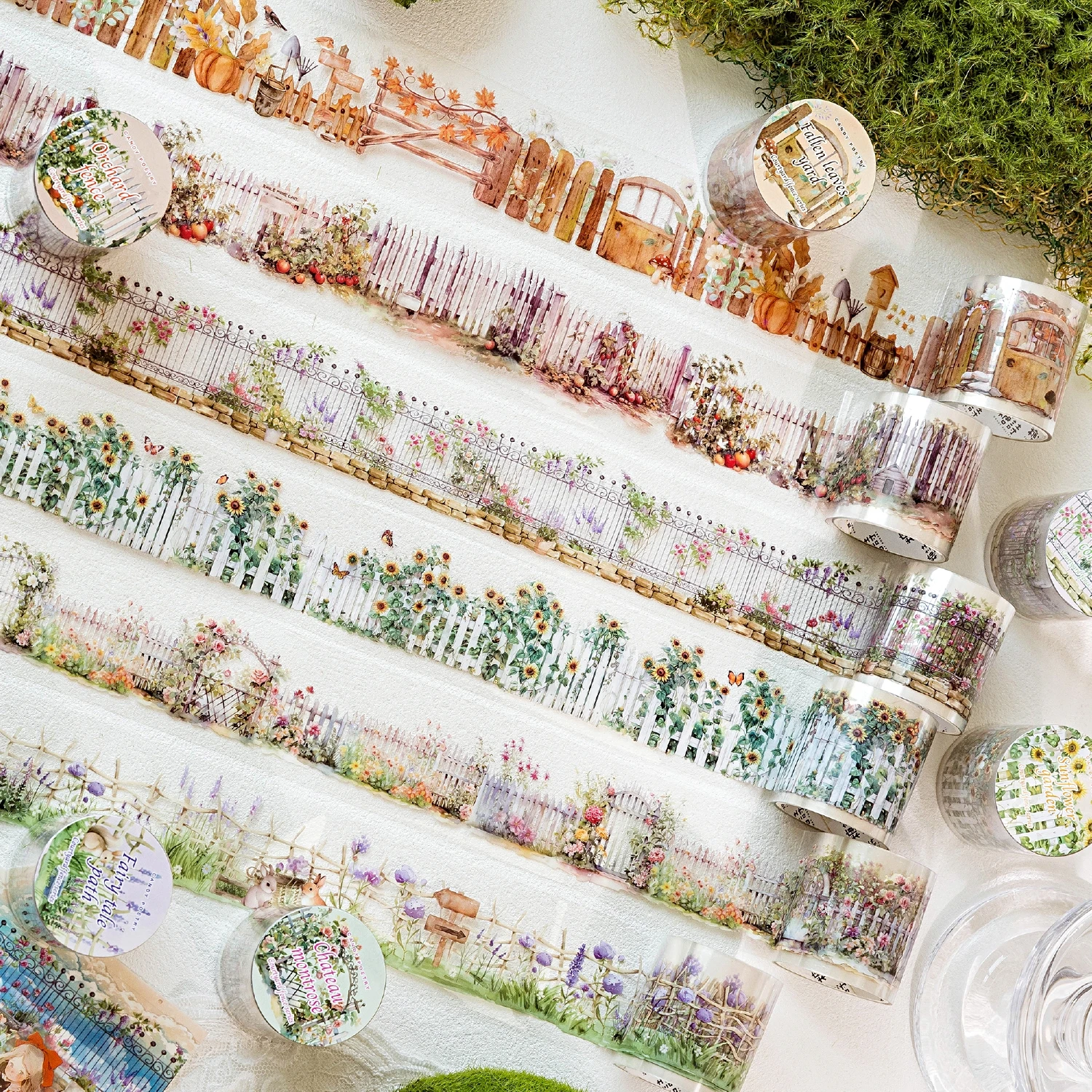 

40 мм * 2 м ПЭТ живой изгороди трава растение ландшафтный дизайн ленты Скрапбукинг ручной учет клей ручная работа Diy мусорный журнал принадлежности для рукоделия