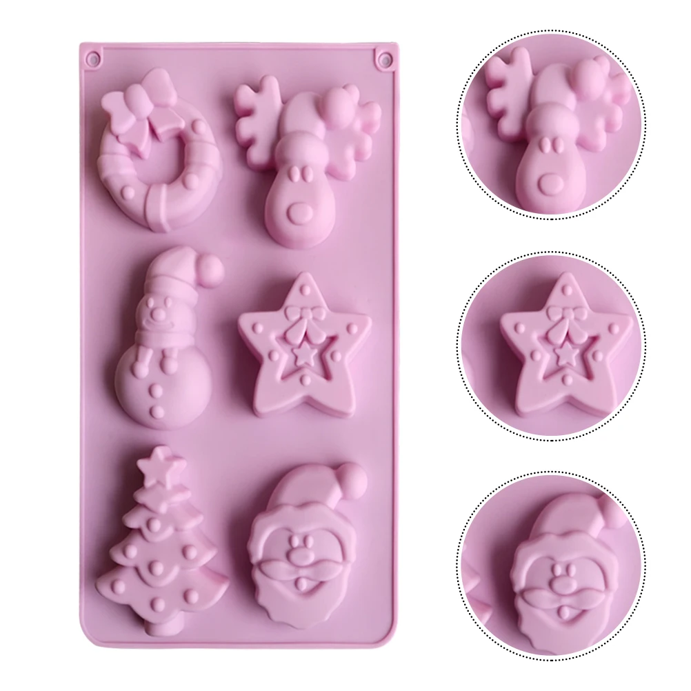 

Christmas Tree Cake Tin DIY Baking Mold Shaped Fashion Disposable Dessert Molds Silica Gel Silicone