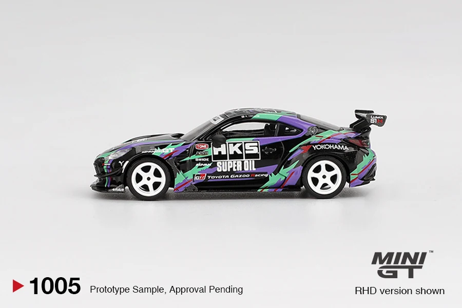 MINIGT 1/64 Toyota GR86 HKS TYPE R 2022 Tokyo Auto Salon MGT01005-CH voiture en alliage jouets véhicule à moteur moulé sous pression modèle pour les enfants