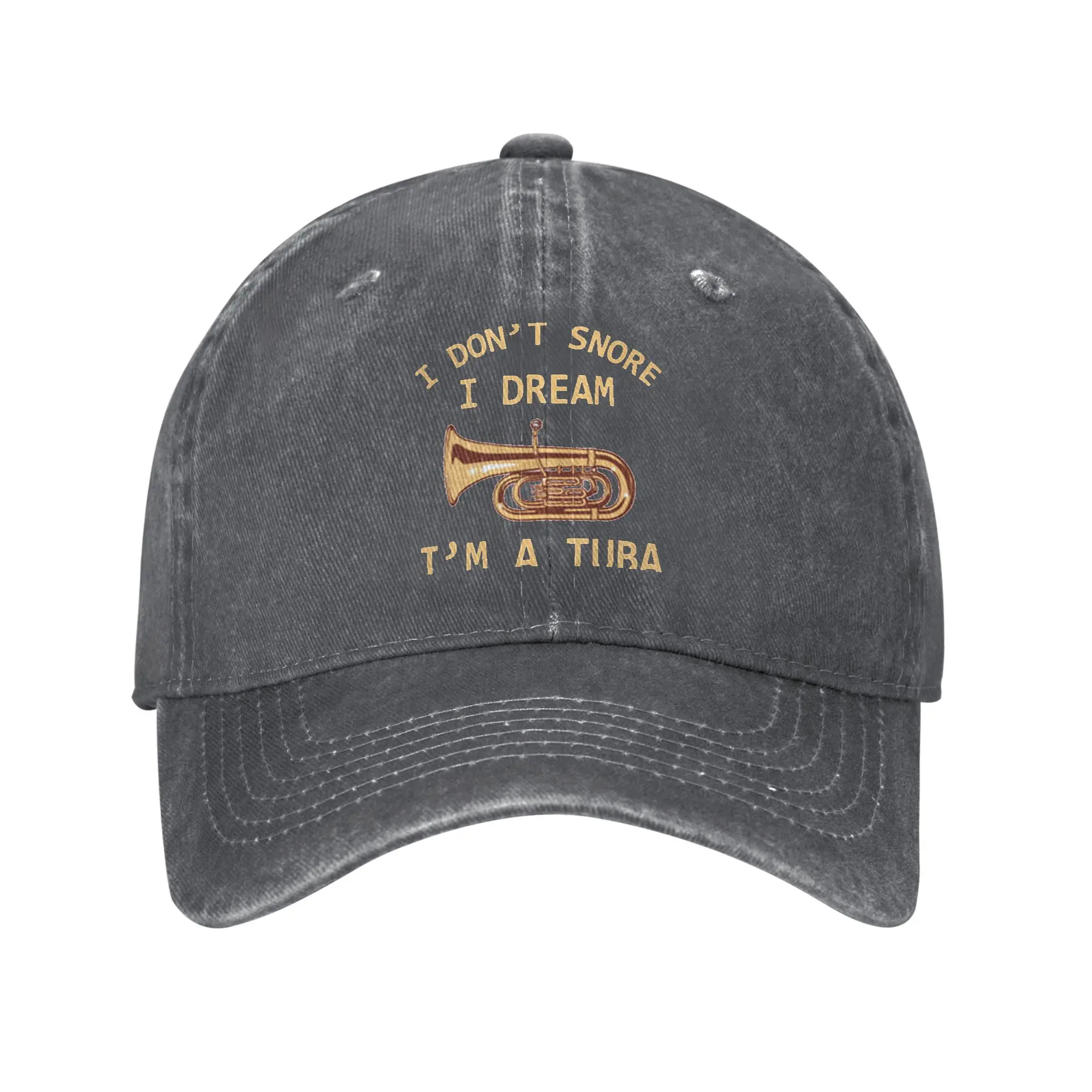 Fashion Tuba Player Gift  I Don t Snore I Dream I m A Tuba Tubaist Funny Musician Band Gift FunnPark Stroll Cap Men