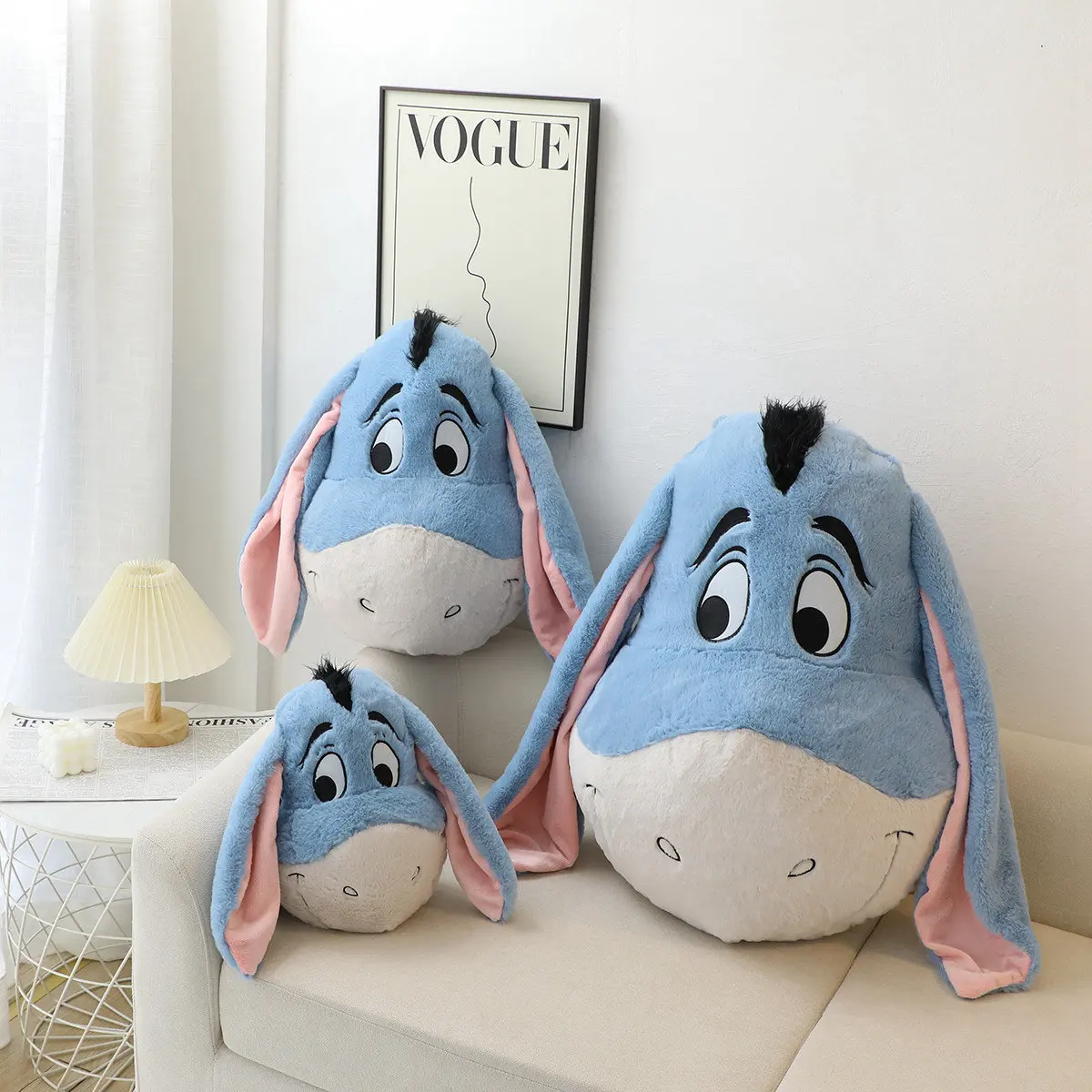 Cartoon Animal Donkey Plush Toy Vinny\'s Friend Eeyore Doll Car Pillow Kawaii Room Decoration Sofa Cushion Xmas Gift