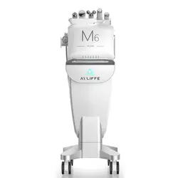 functional M6 Facial Management Device 6 In 1 Hydro Dermabrasion Oxygen Facial Machine For Shrinking Pores Deep Cleaning