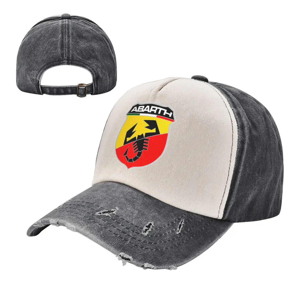 

Unisex Fashion Abarth Logo Washed Baseball Caps