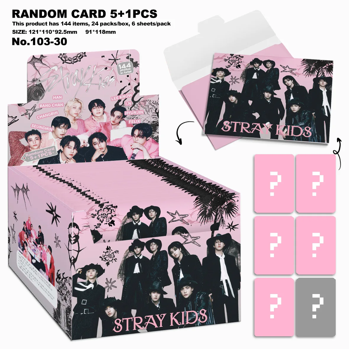 

STRAY KIDS DO IT KPOP Yong Bok Hwang Hyun Jin Collection Small Card Random Card 5+1 Draw Card Envelope Package Card Gift