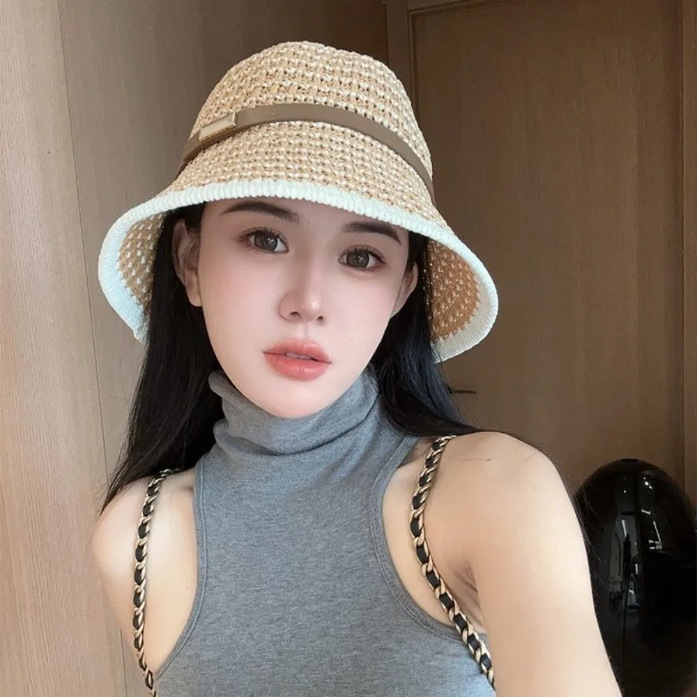 قبعة دلو جديدة مضادة للشمس مضادة للأشعة فوق البنفسجية قابلة للطي قبعة شاطئ قابلة للتعديل وقابلة للتنفس قبعة صيفية