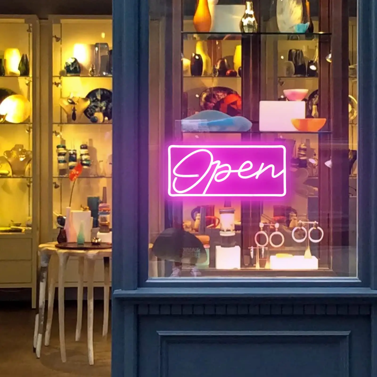 Open Neon Sign Light LED Neon Lamps Wall Hanging Decor Romantic Atmosphere Light for Home Store Business Bar Club Decorative USB