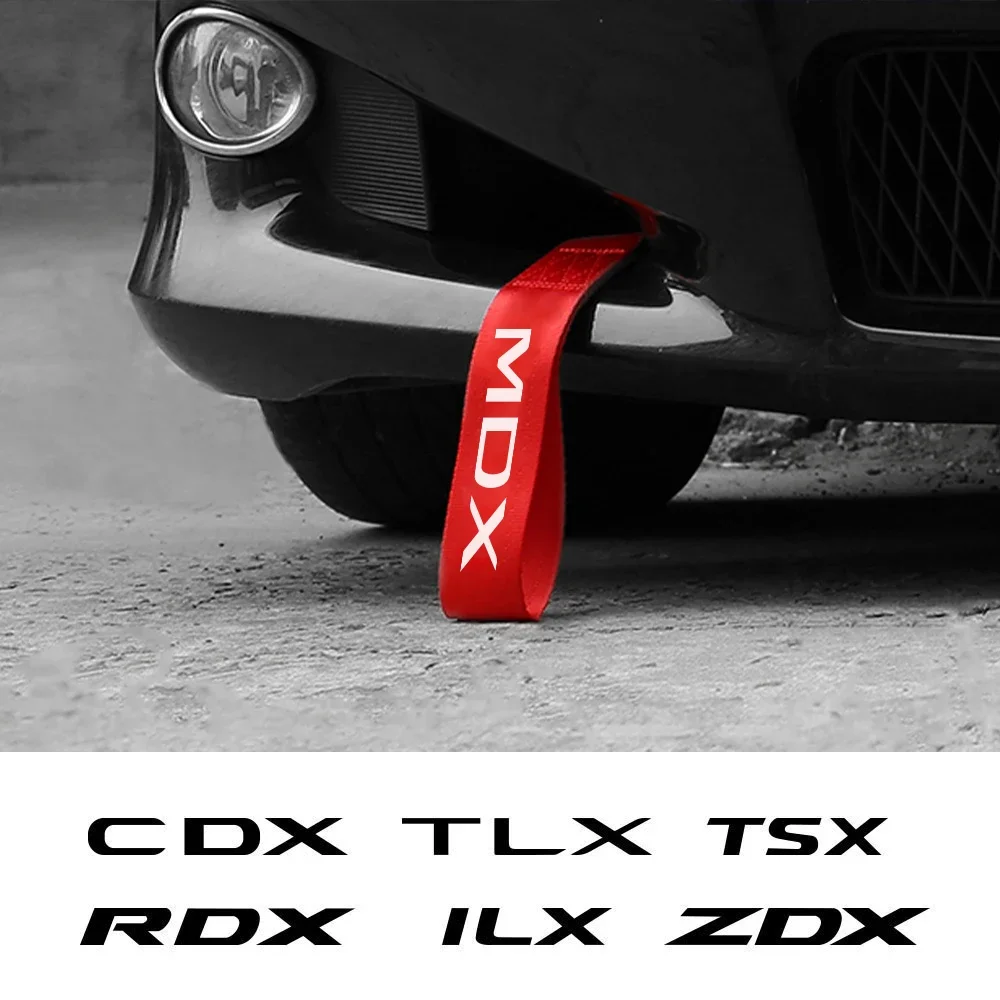 Car Grille Inlet Tow Rope Decorative Belt Auto Exterior Accessories For Acura MDX RDX TSX TL ILX TLX NSX RL CDX RSX ZDX TLXL RLX