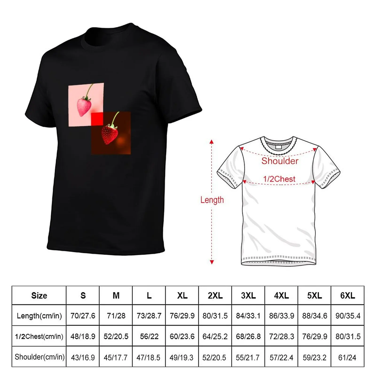 Strawberry Glitch T-Shirt anime tshirt shirts graphic mens t shirt