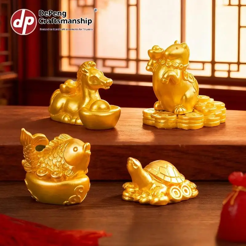 2026 NEW Creative Horse Cute Statue Key Chain Pendant Home Office Desktop Ornaments Funny Toys Party Gift