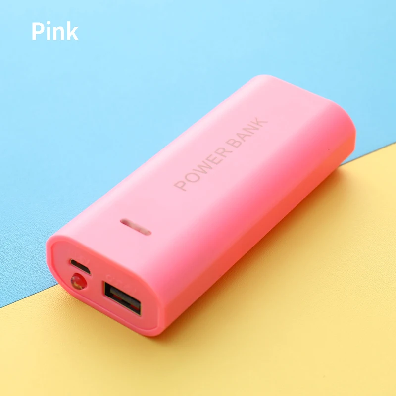 1pcs 5V 5600mAh 2X 18650 USB Power Bank Battery Charger Case DIY Box For Phone Electronic Charging Not Including Batteries