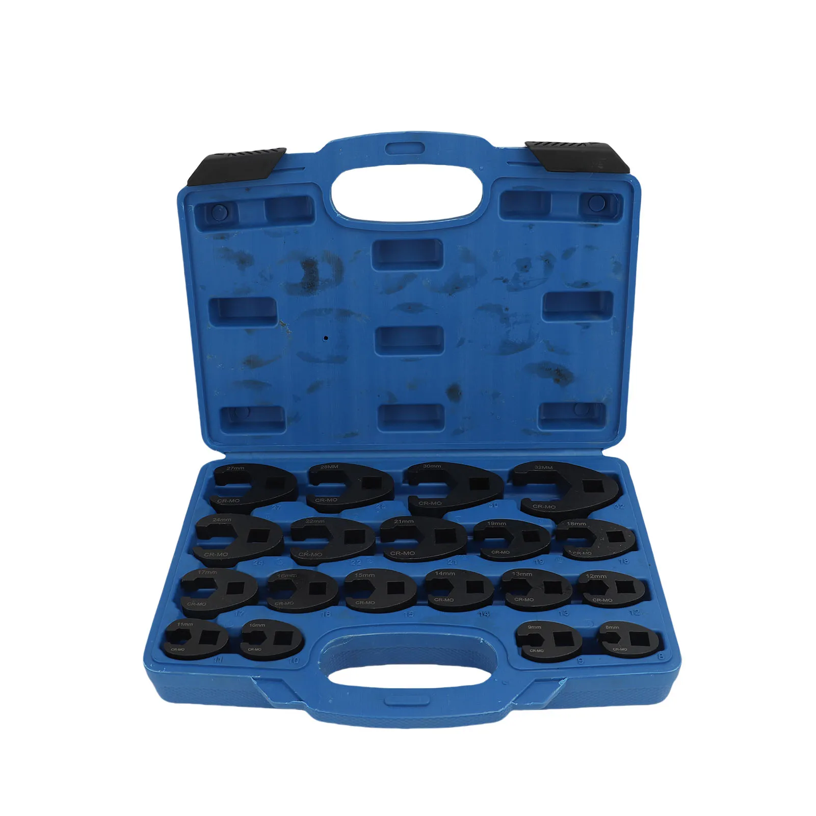 19 Pcs Crows Foot Wrench Anti Corrosive Carbon Steel Versatile High Hardness 8-32mm Crowfoot Wrench Set for Ratchet Wrenches