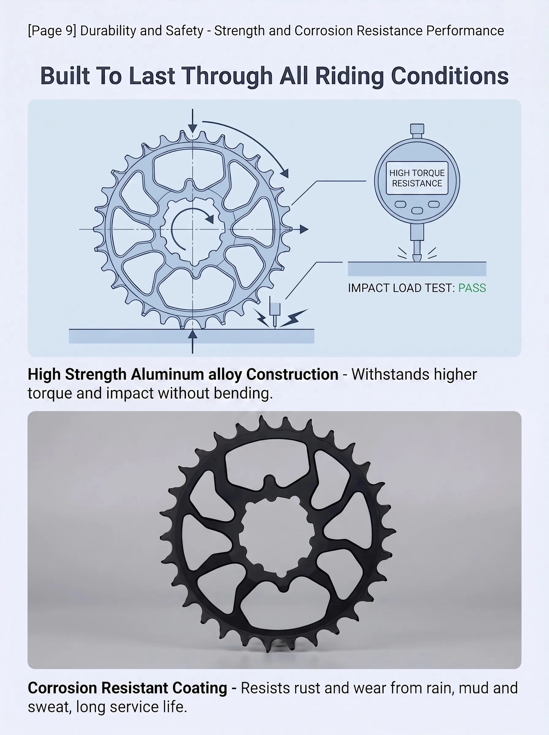 EVOSID MTB Fahrrad-Kurbelgarnitur 160165/170mm 3-Bolzen-Direktmontage AL Ultraleicht Mountainbike-Kurbel Kettenblatt 30-38T CNC für DH AM XC – Detail 14