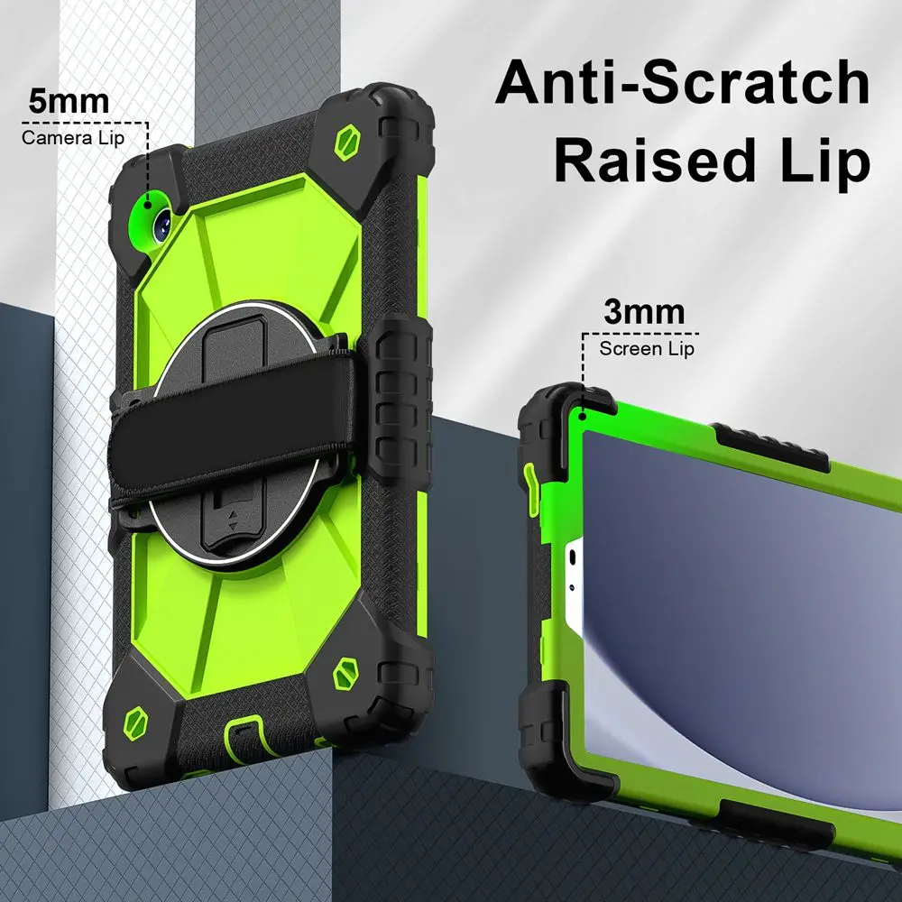 Etui na tablet Samsung Galaxy Tab A11 SM-X133/X135 8,7 cala 2025, silikonowe + PC, pokrowiec na Tab A11 8,7" SM-X135G X133N funda — zdjęcie produktu 4