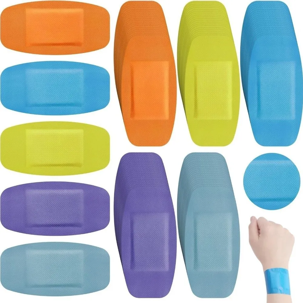 5Pcs Large Size Self-adhesive Aid Bandage Elastic Non-woven Fabric Large Wound First Aid Band Aid Breathable