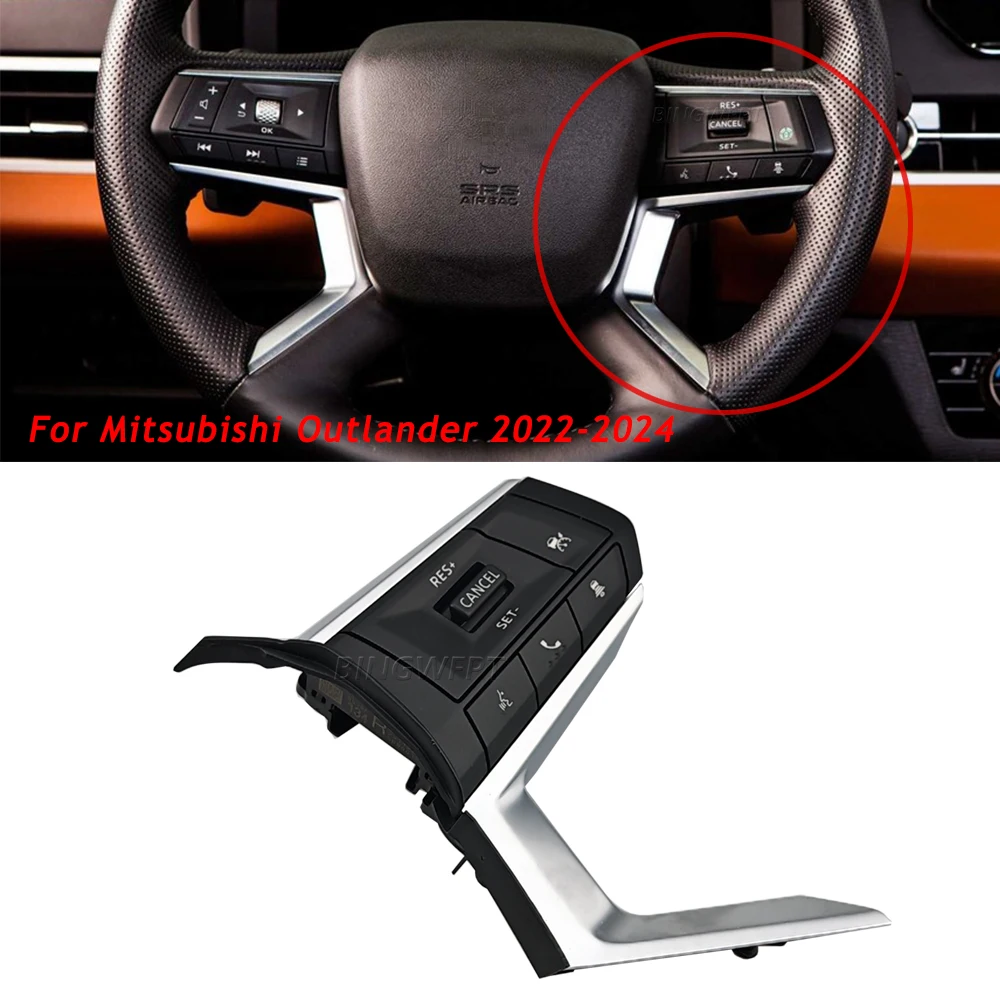 

Steering Wheel Multifunctional Multimedia Cruise Control Switch Button For Mitsubishi Outlander 2022 2023 2024