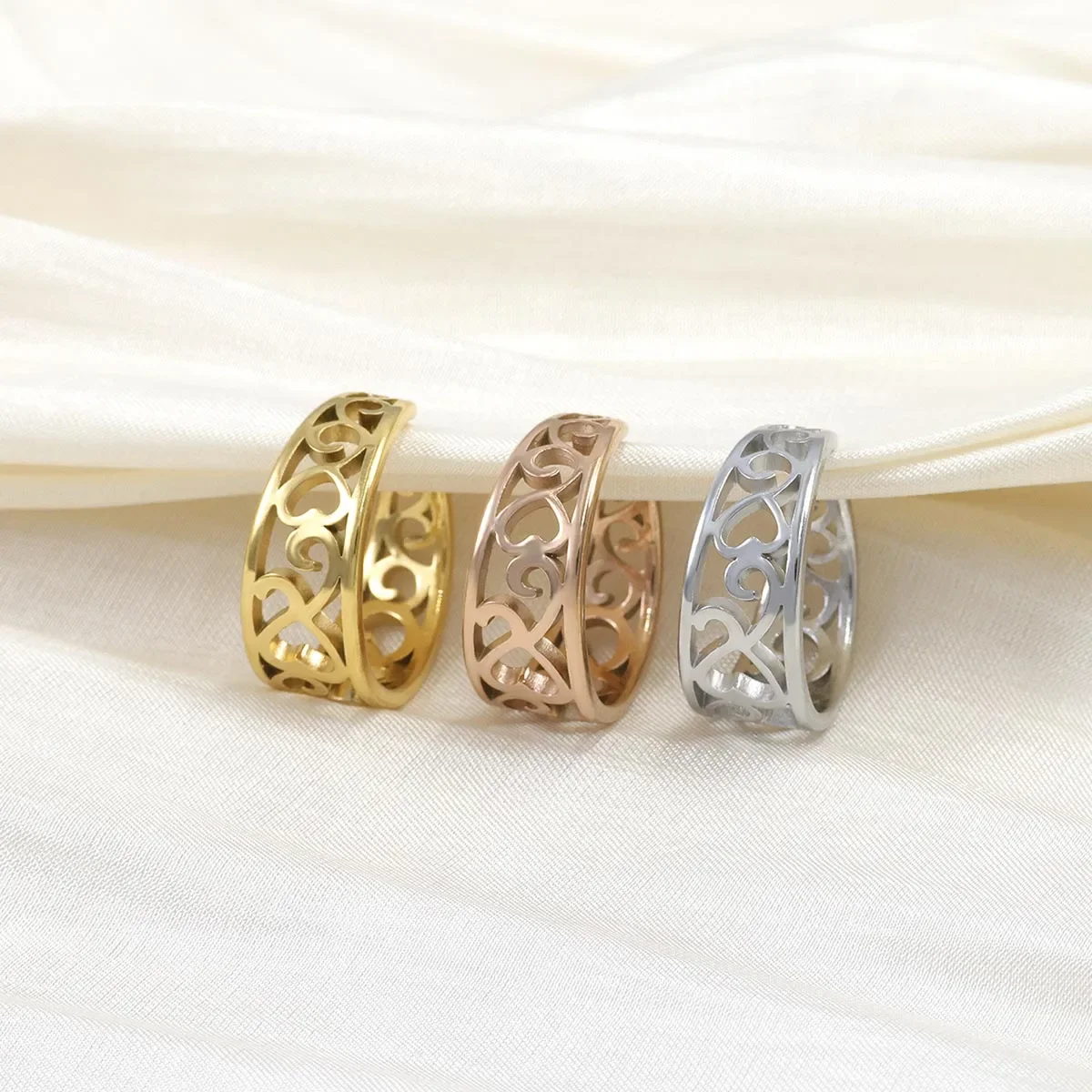 1pc/3pcs V-Shaped Star Heart Stainless Steel Toe Ring Waterproof Hypoallergenic Opening Adjustable Foot Ring Summer Beach Women