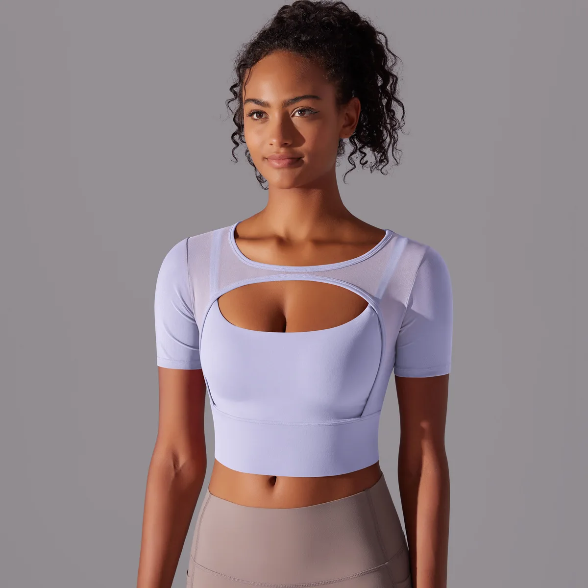 Fitness Top Mesh Short Sleeve Training Yoga Tight T Shirt Women Pilates Sports Top Workout Gym Shirts Sportwear Sporty Woman Top
