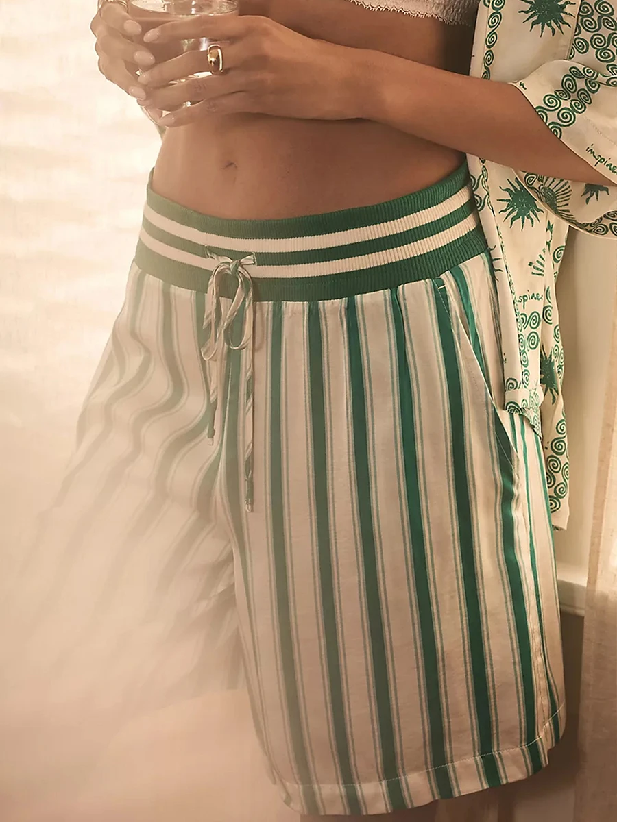 Women Y2k Pajama Set Graphic Print Short Sleeve Button Shirt with Elastic Waist Shorts 2 Piece Lounge Sets