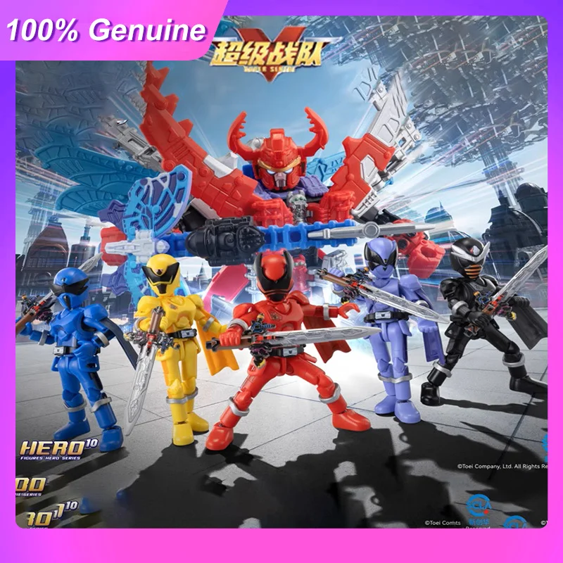 

100% натуральная серия Blokees Super Sentai Blockman Star Edition 1, слепая коробка, фигурки грибинга, коллекция настольных украшений