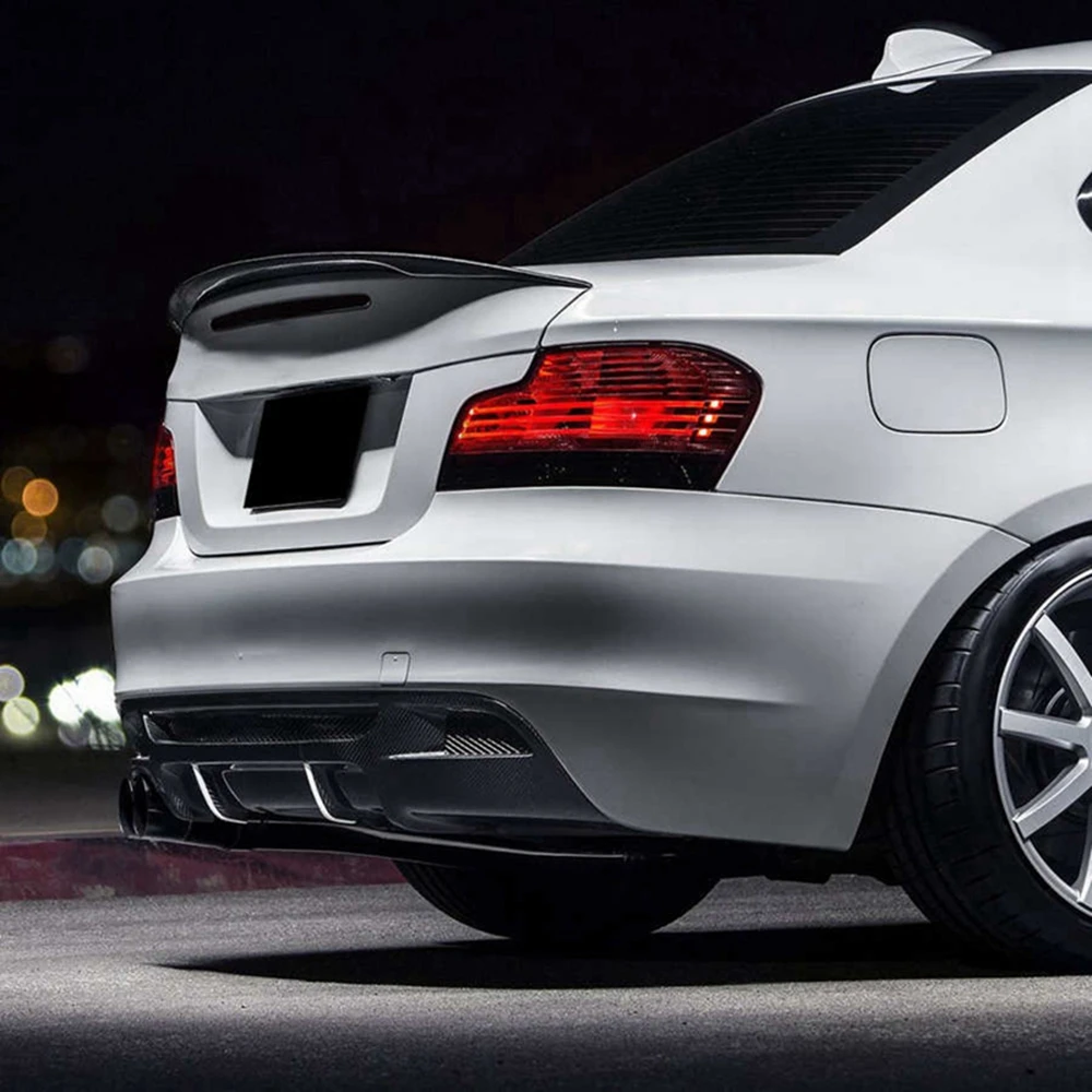 

For BMW 1 Series Coupe 2006 - 2012 P style E82 carbon fiber Rear Deck Lid Trunk Spoiler Wing