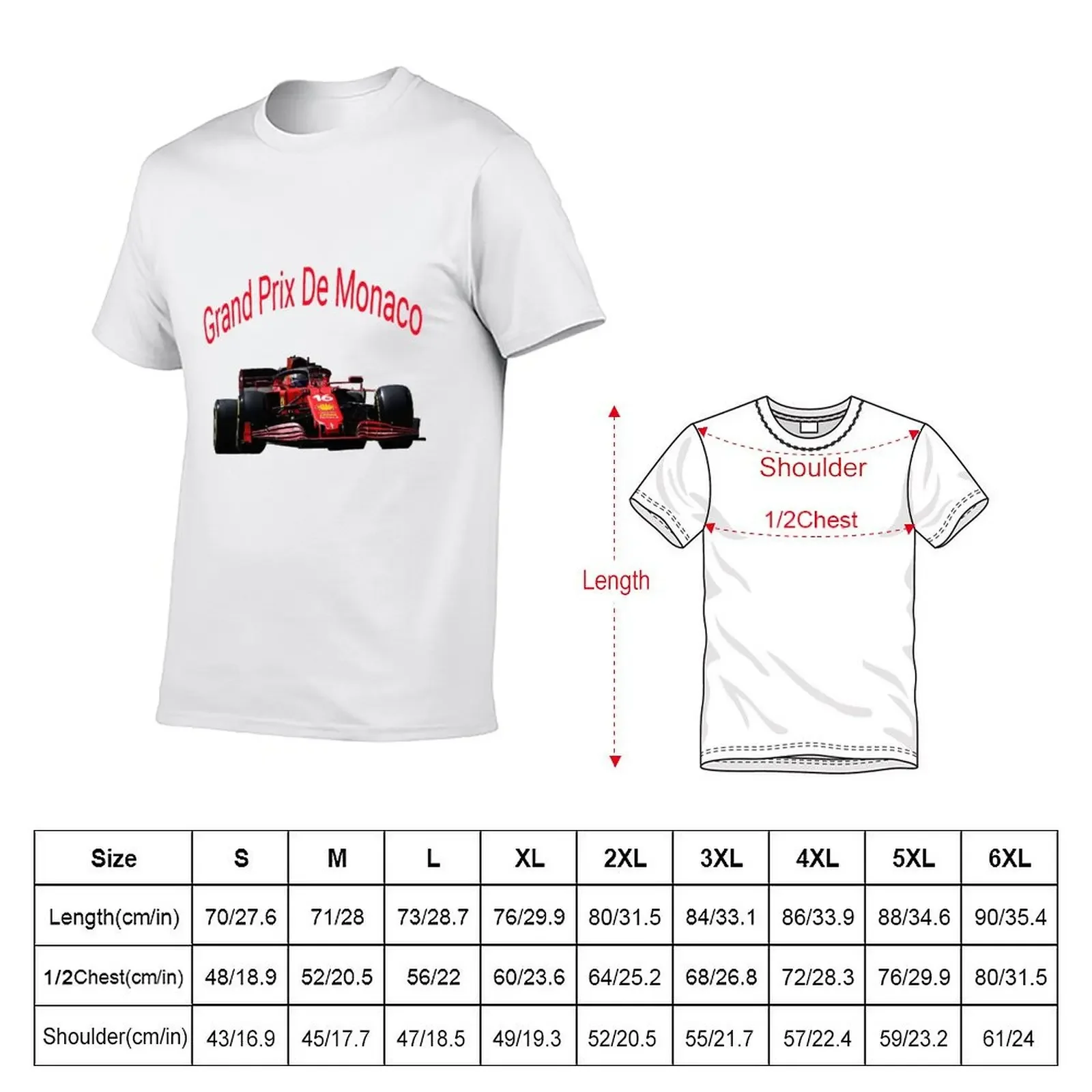 Le Grand Prix de Monaco T-Shirt customs essential t shirt Aesthetic clothing oversized oversized t shirts for men