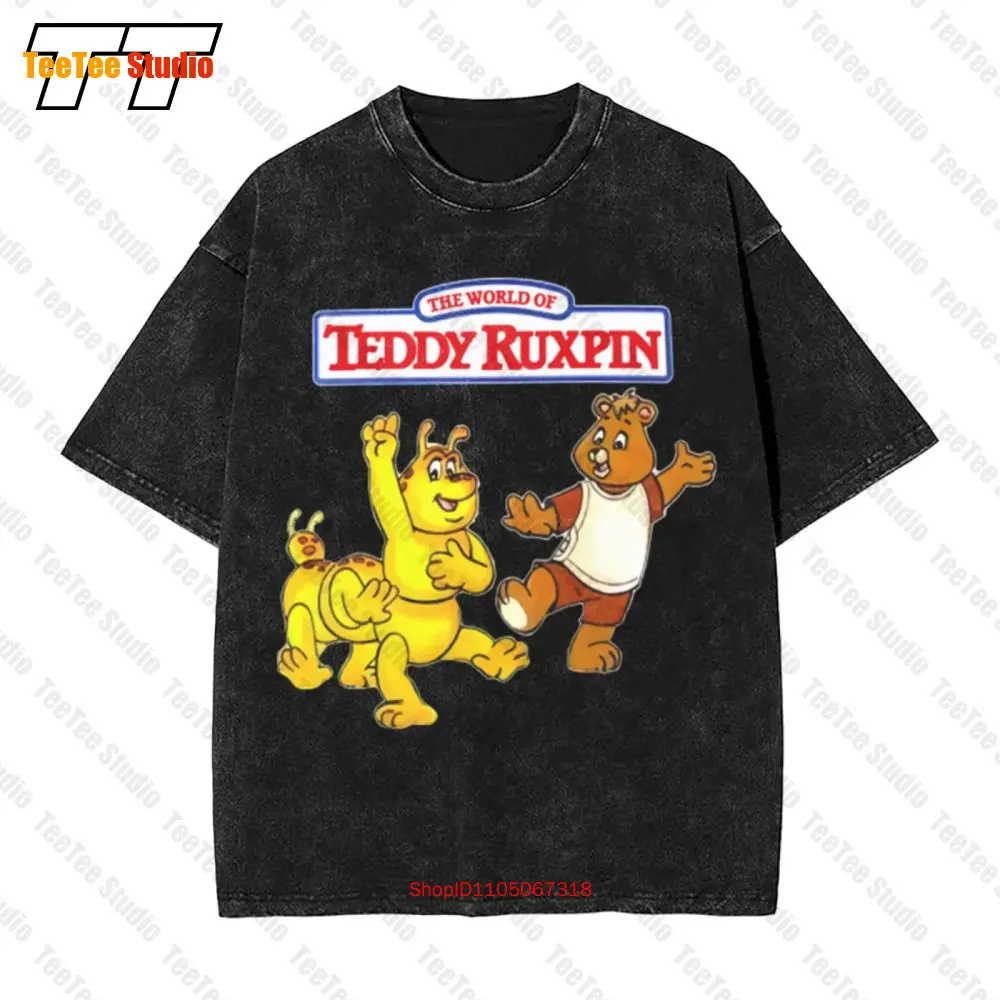 Teddy Ruxpin 80S dibujos animados Vintage camiseta extragrande I9Z4