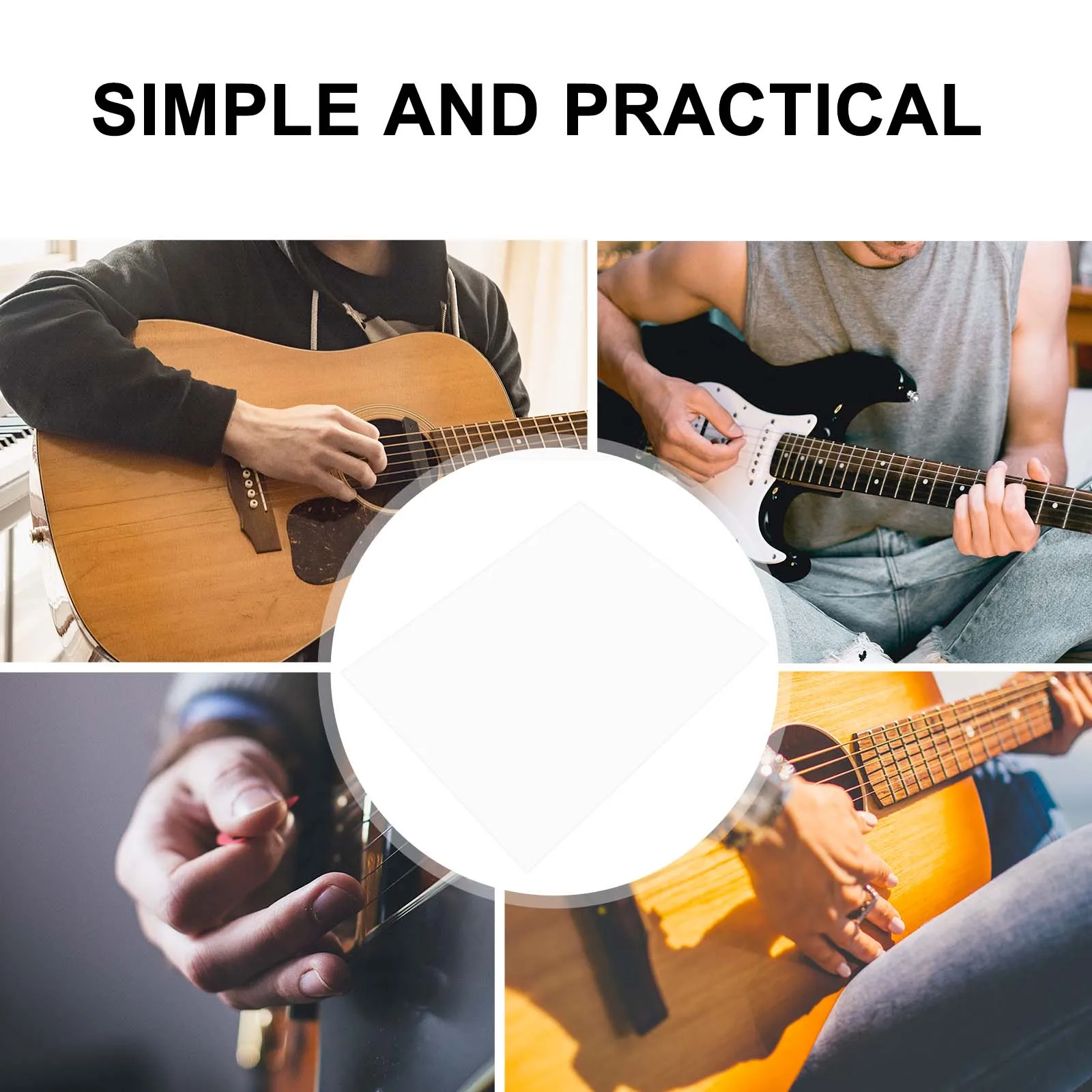 

Guitar Pickguard Sticker Acoustic Blank Stickers Pickup Material for (partial Is PVC)