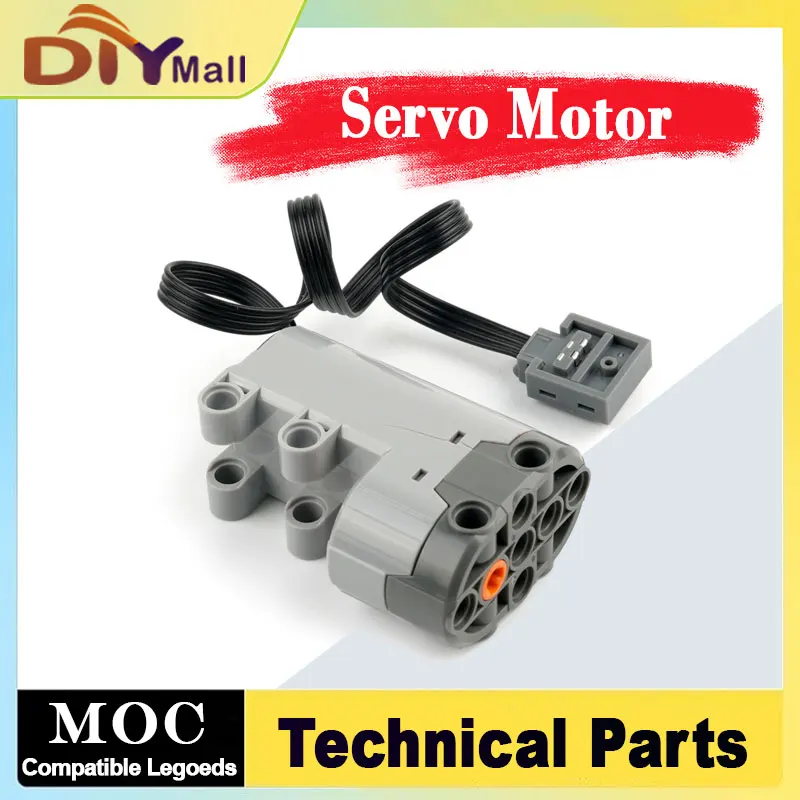 

88004 Servo Steering Motor For Building Blocks MOC Technical Parts Power Up System Legoeds Compatible Car Toy Assembly