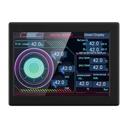3.5 Inch IPS LCD Type-C Secondary Screen Smart UI Display CPU GPU RAM HDD Monitor +Software +DIY Theme Real Time Dynamic PC