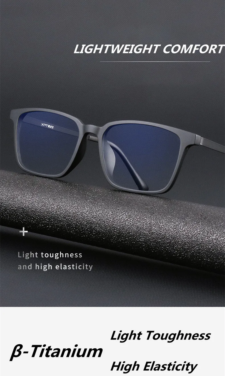 Ultraleichte photochrome Titan-Lesebrille für Männer, Presbyopie-Brille, Harzlinse + 0,5, 0,75 1,75 2,5 – Detail 2