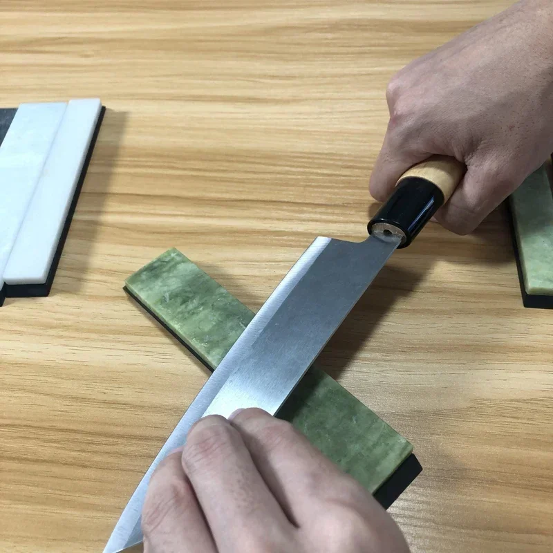 1-7pcs Natural Polishing Stone Whetstone Fixed Angle Sharpener 1500-12000# Kitchen Knife Sharpening System Special Accessories