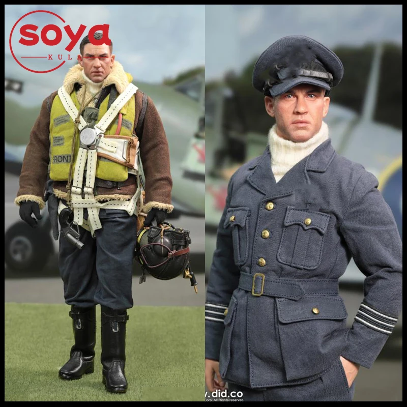 

DID K80187 масштаб 1/6, британский пилот, эскадрильйон, лидер Том, экшн-фигурка, 12 дюймов, модель мужского солдата, полный набор, Коллекционная игрушка