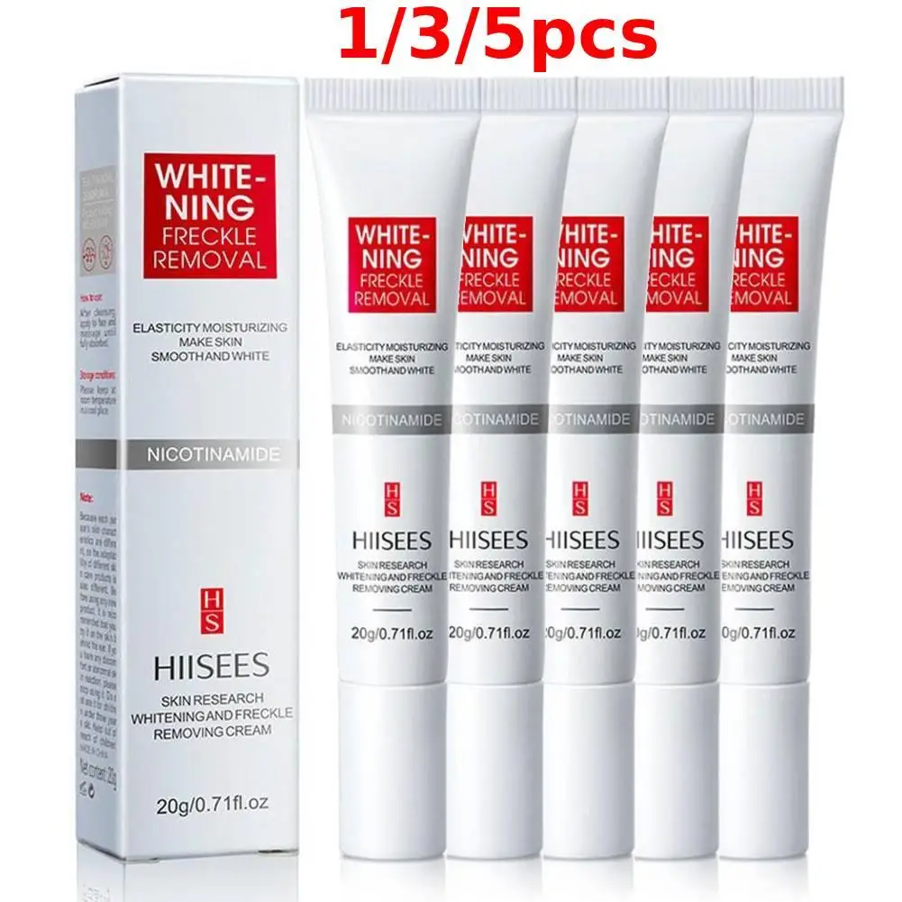 1/3/5pcs Niacinamide Whitening Cream Fades Freckle Dark Spots Face Gel Vitamin E Improve Dullness Brighten Nourish Skin Care