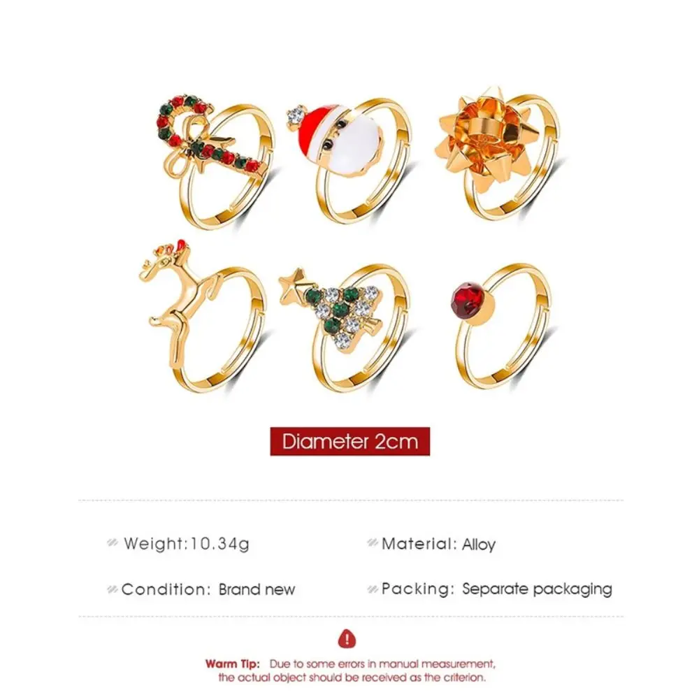 6 قطعة/المجموعة شجرة عيد الميلاد عيد الميلاد الدائري مجموعة نازف النفط الأيائل المينا سانتا كلوز الدائري الكرتون سبيكة عيد الميلاد مجوهرات الحلي