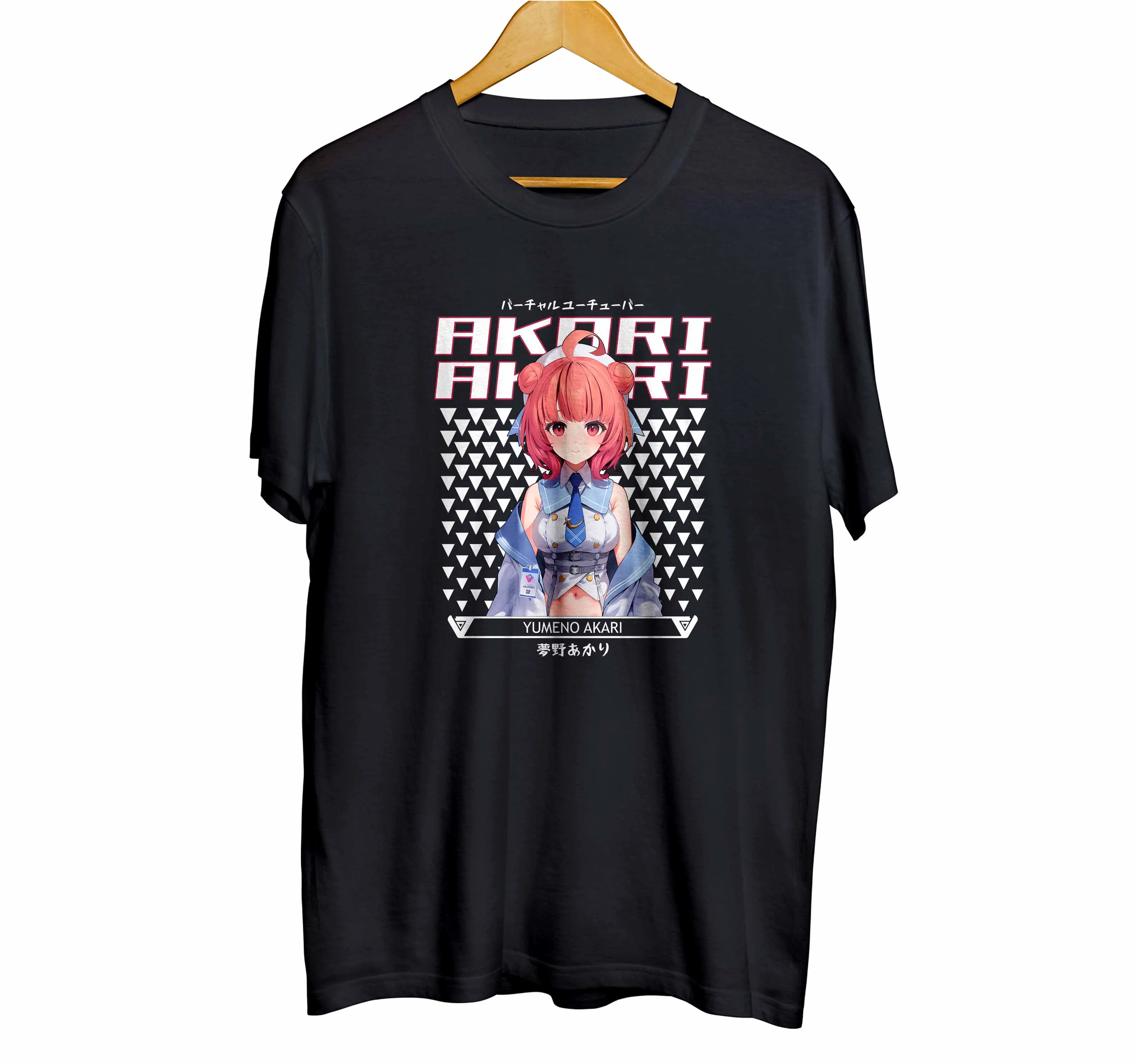 T-shirt distroanime vtuber YUMENO AKARI - VSPOT 100% combed 30s