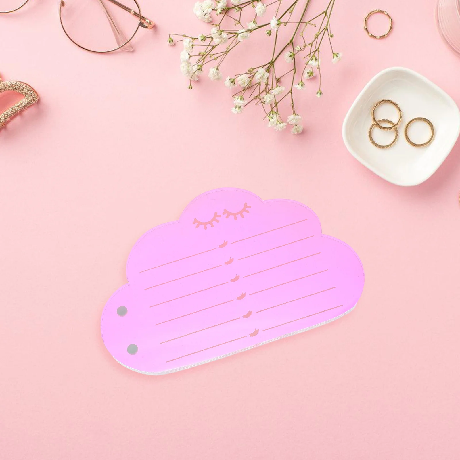 Paleta de extensão de cílios acrílico em forma de nuvem bandeja de cílios magnéticos suporte organizador de enxerto de cílios postiços suporte de cílios