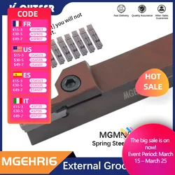 MGEHR1616 MGEHR1616-1.5T11/2.5T18/3T20/4T20 holder grooving Spring steel material MGMN150-400 CNC Lathe Insert for Turning Tool