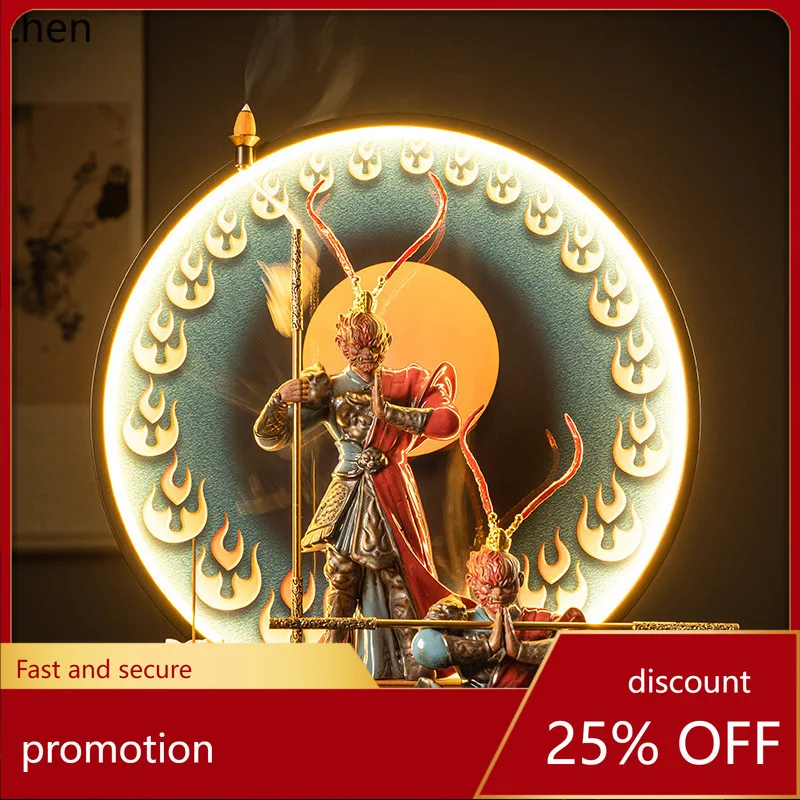 

Cz1 monkey king sun wukong fighting and victorious buddha great sage returns figure living room large ornament