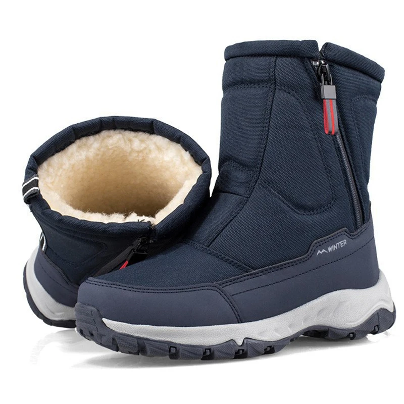 2024 Winter Boots  Men Women Snow Boots High Top Platform Warm Plush Winter Shoes Outdoor Winter Boots Non-slip Male Boots image 6