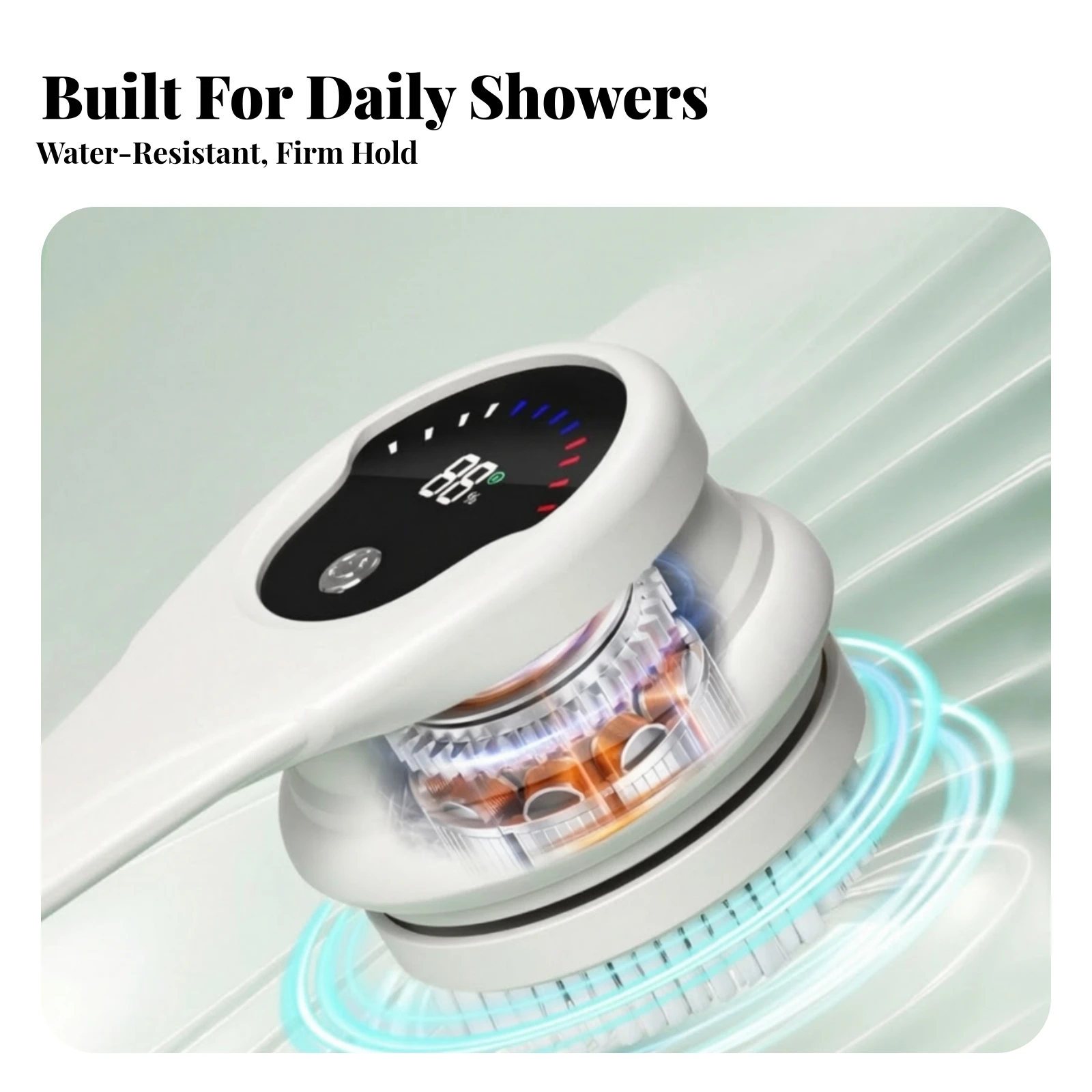 Electric Body Brush with Long Handle Ergonomic Electric Bath Brush Back Scrubber with Long Handle Adjustable Efficient