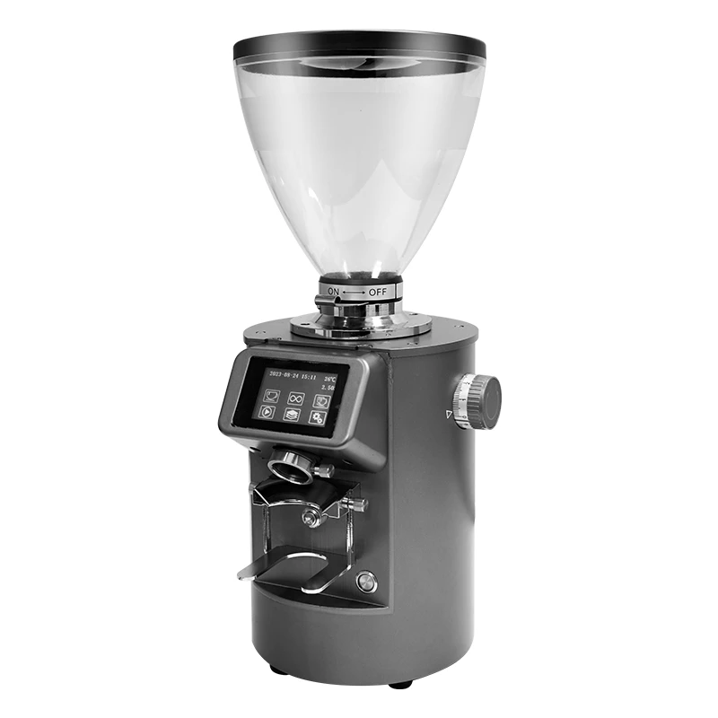 Intelligent Bean Scale Digital Control Espresso Coffee Grinder Automatic Commercial 83mm Burr Mill Timer Pour Over cafe accessor damai 1000g 3000w electric strong power household automatic flour mill spice grinder coffee bean