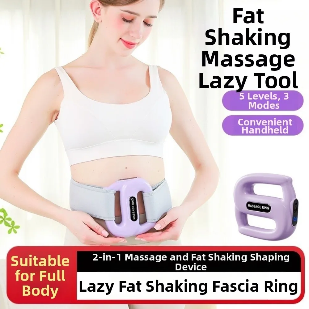 

Multifunctional Fascia Massage Ring Vibration 5 Levels Electric Body Slimming Machine Fat Burning Low Noise