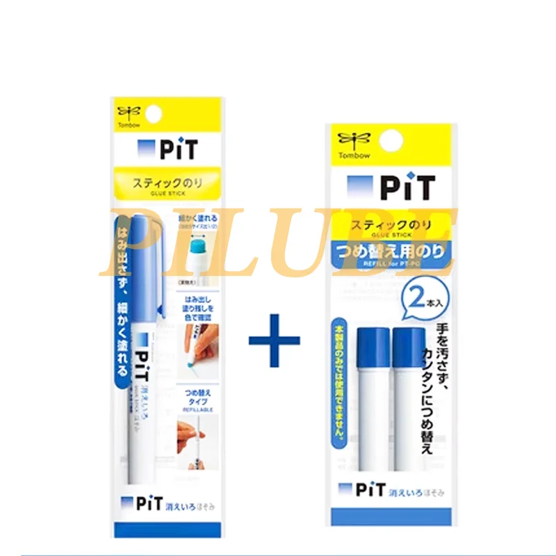 Tombow PIT-lápiz de agente de curado para aplicación de unión que cambia de color en proyectos de elaboración y reparación, producto original