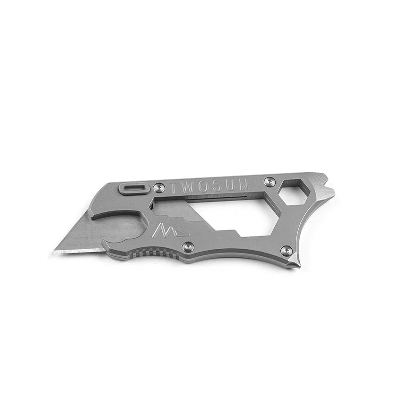 

EDC Equipage With Titanium Alloy Utility Knife Paper Cutter Multifunctional Tool Portable Crowbar Bottle Opener