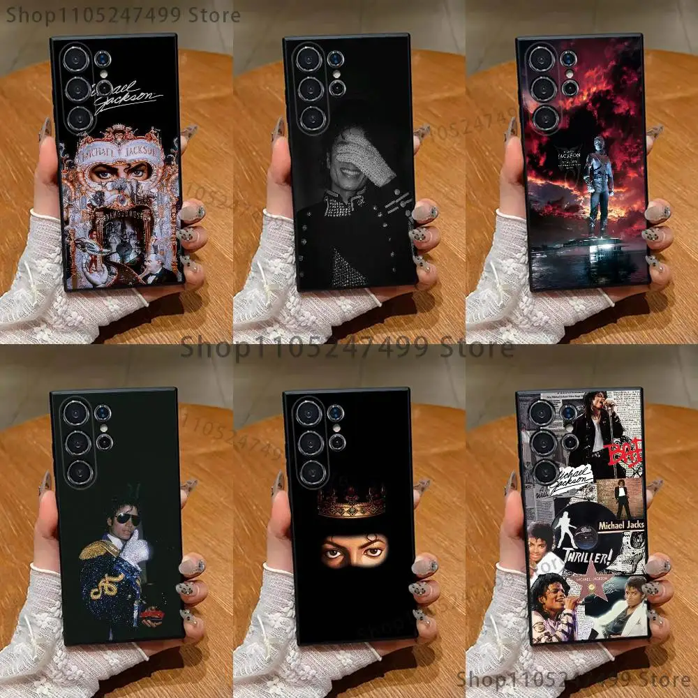 

Thriller Dangerous M-Michael J-Jackson Phone Case Samsung S25,S24,S21,S22,S23,S30,Ultra,S20,Plus,Fe,Lite,Note,Black Soft Shell