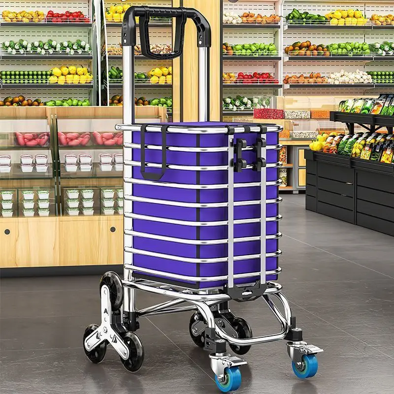 

[Folding storage] Shopping cart Home portable shopping cart Foldable elderly light