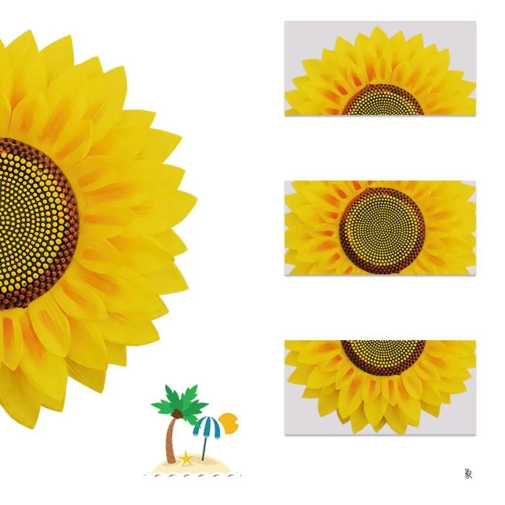 Nouveaux accessoires de danse tournesol 25cm/32cm, tissus Non tissés, fleurs à main, accessoires de spectacle de danse légers et réutilisables
