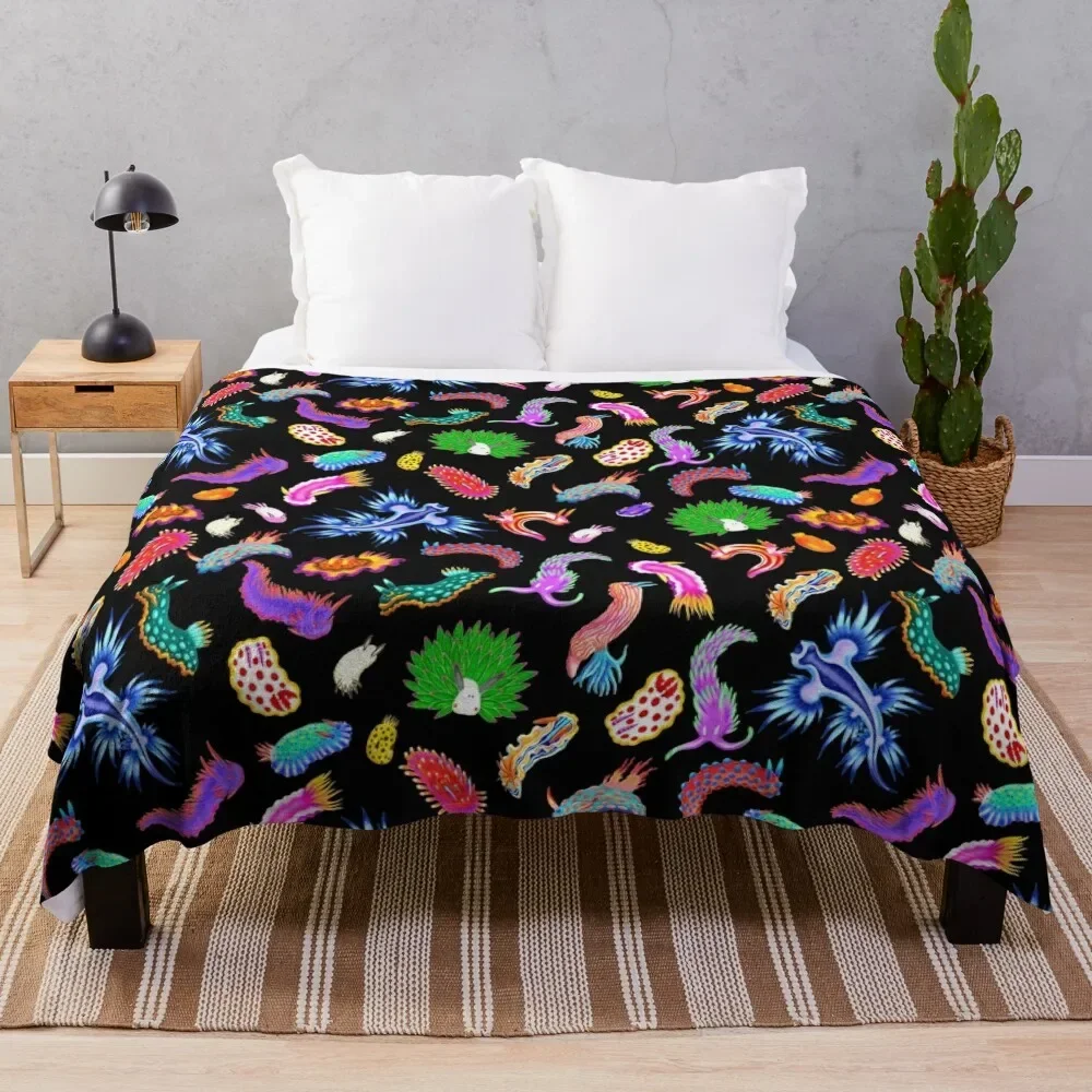 

Rainbow Nudibranchs (Морские слизи) Ассортимент одеяла для сна Гигантские одеяла для дивана